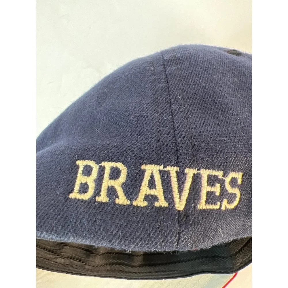 VTG Braves Twin Cities Monogram Richardson‎ Pro Model Flex Fit Hat Cap Baseball